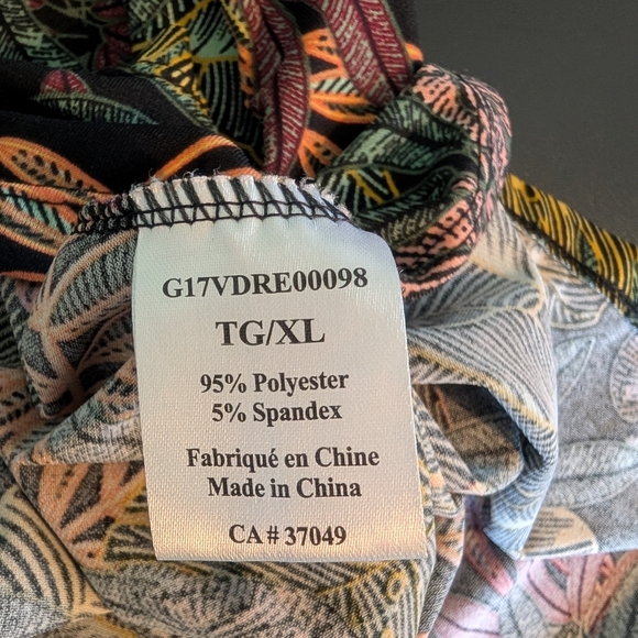 Tropical Print Women's Dress - Picture 5 of 6